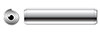 1/4" X 1" Rolled Spring Pins, AISI 304 Stainless Steel (18-8)