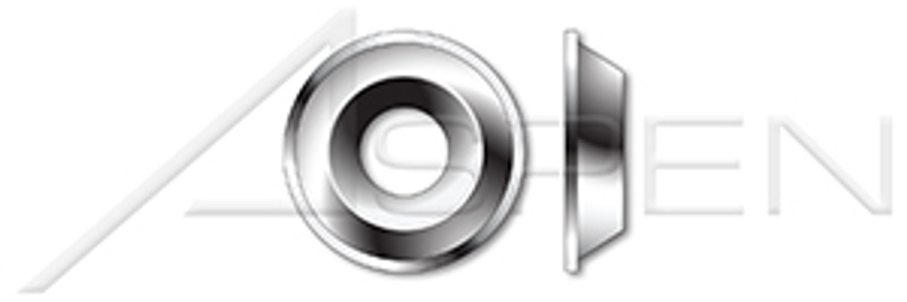 #10 Finishing Cup Washers, Countersunk, with Flange, 18-8 Stainless Steel #10 Finishing Cup Washers, Countersunk, with Flange, 18-8 Stainless Steel