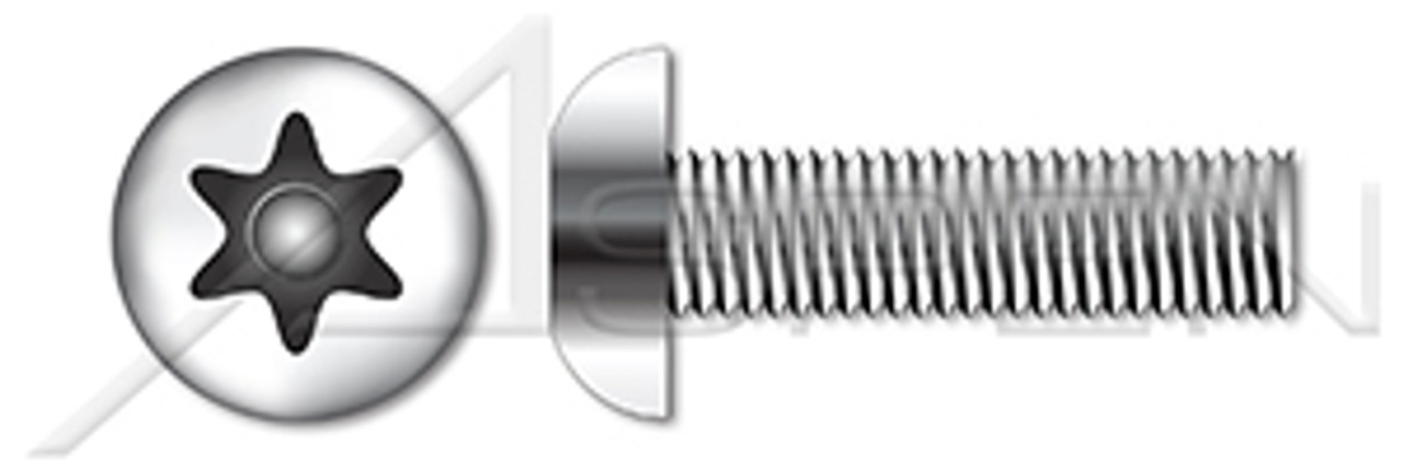 M3-0.5 X 16mm Button Head Security Machine Screws with Tamper-Resistant 6Lobe Torx(r) Pin Drive, Stainless Steel 18-8, Includes Driver Bit