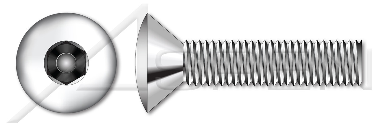 M3.5-0.6 X 12mm Security Machine Screws, Oval Countersunk Head Tamper Resistant Hex Socket Pin Drive, AISI 304 Stainless Steel (18-8), Includes Driver Bit