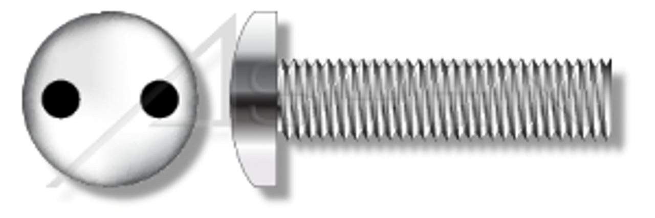 #4-40 X 3/4" Security Machine Screws, Pan Head Tamper Resistant Drilled Spanner Drive, AISI 304 Stainless Steel (18-8), Includes Driver Bit