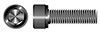 M8-1.25 X 80mm DIN 912 / ISO 4762, Metric, Socket Head Cap Screws, Hex Socket Drive, Full Thread, Class 12.9 Steel, Plain, Unbrako