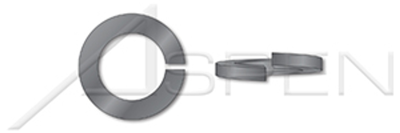 7/16" Helical Spring Lock Washers, Medium Split, Steel, Plain