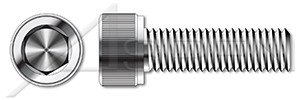 M10-1.5 X 45mm DIN 912 / ISO 4762, Metric, Hex Socket Head Cap Screws, Full Thread, A4 Stainless Steel