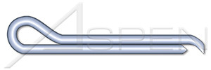 5/16" X 4" Hammerlock Cotter Pins, Steel, Zinc Plated