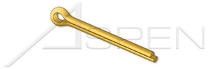 1/16" X 7/8" Standard Cotter Pins, Extended Prong, Chisel Point, Steel, Yellow Zinc