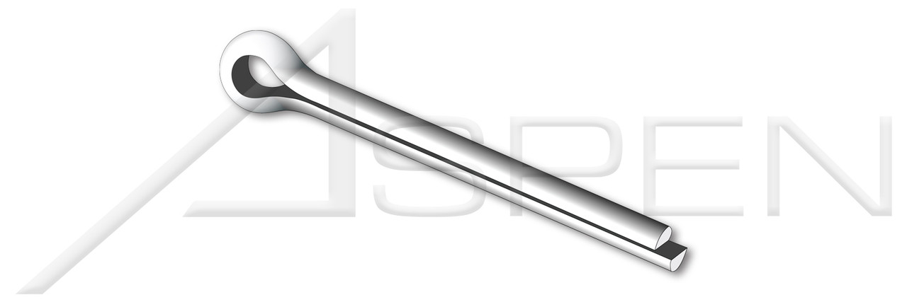5/16" X 5" Standard Cotter Pins, Extended Prong, Chisel Point, AISI 304 Stainless Steel (18-8)