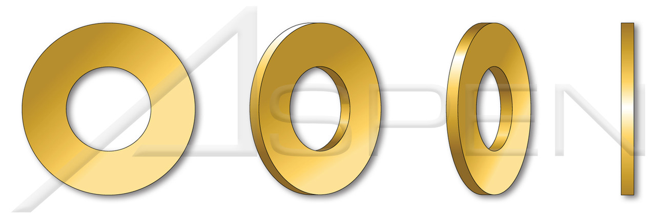 #10 Flat Washers, Brass