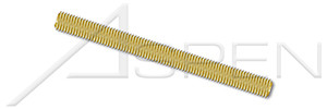 1"-8 X 3' Threaded Rods, Full Thread, Brass
