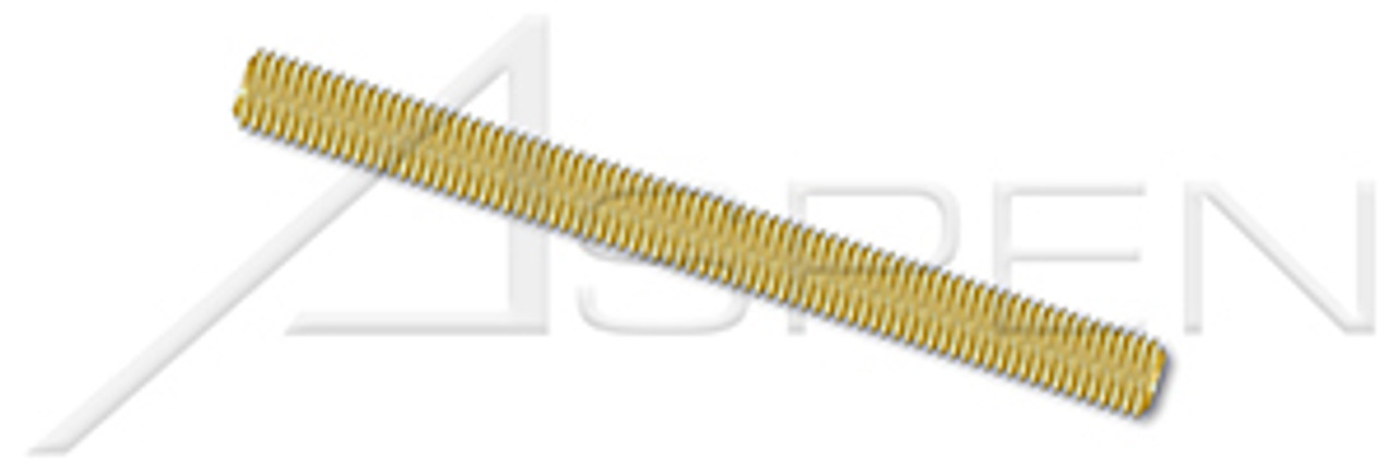 1/2"-13 X 6' Threaded Rods, Full Thread, Silicon Bronze