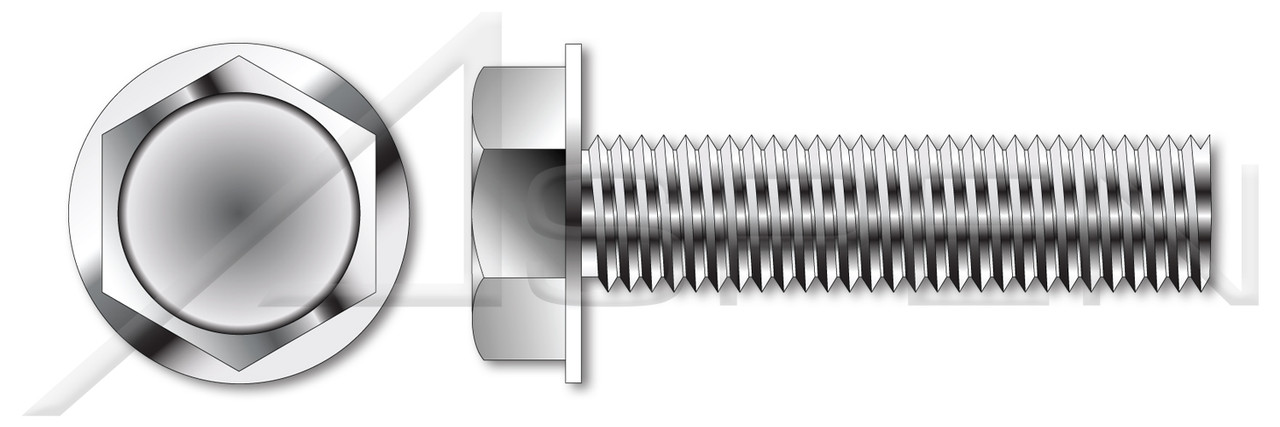 #10-24 X 1" Hex Indented Washer Head Trilobe Thread Rolling Screws for Metals Drive, 410 Stainless Steel, Passivated and Waxed