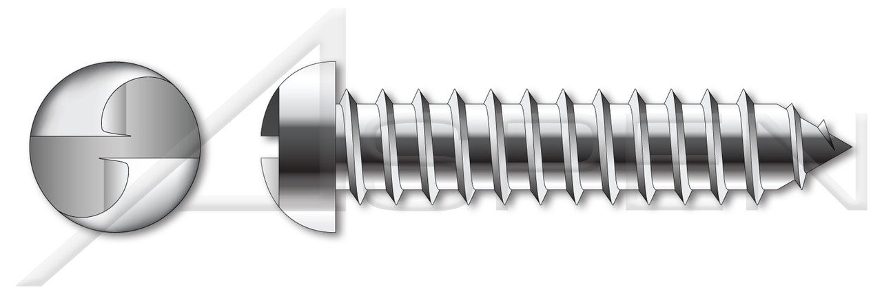 M2.9 X 19mm Pan Head Self Tapping Sheet Metal Security Screws with Tamper-Resistant One Way Slot Drive, Stainless Steel A2