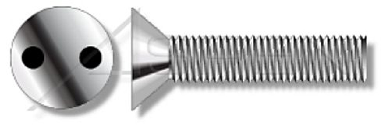 M5-0.8 X 35mm Flat Head Security Machine Screws with Tamper-Resistant Drilled Spanner Drive, Stainless Steel A2