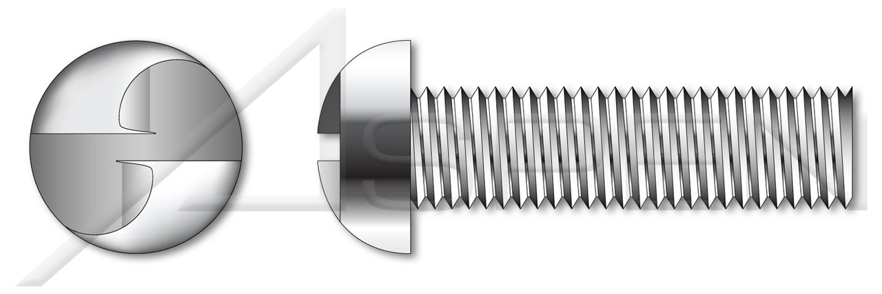 M8-1.25 X 30mm Pan Head Security Machine Screws with Tamper-Resistant One Way Slot Drive, Stainless Steel A2