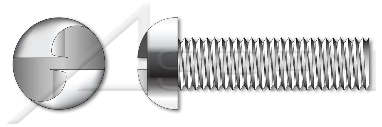 M8-1.25 X 60mm Pan Head Security Machine Screws with Tamper-Resistant One Way Slot Drive, Stainless Steel A2