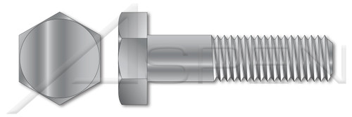 5/8"-11 X 11" Machine Bolts with Hex Head, Partially Threaded, A307 Steel, Hot Dip Galvanized