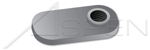 5/16"-18 Weld Nuts, Spot Tab Type, Offset Hole, C1006-C1010 Steel, No Projections