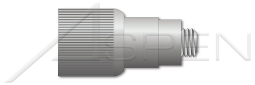 #8-32 X 0.25", THK=0.125" Retractable Captive Panel Fasteners, Flare In Style, Slotted Drive, Natural Finish