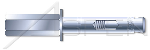 3/8" X 1-7/8" Sleeve Anchors, Rod Hanger, Steel, Zinc Plated