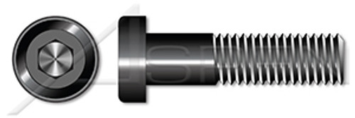 M12-1.75 X 35mm Low Head Socket Cap Screws with Hex Drive, Class 10.9 Steel, Black Oxide Coated, Holo-Krome