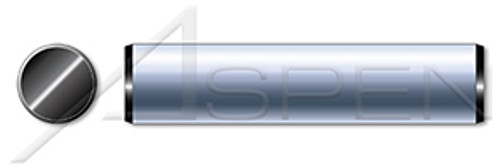 1/4" X 2-1/2" Solid Dowel Pins, Chamfered, Alloy Steel, ASME B18.8.2, Holo-Krome