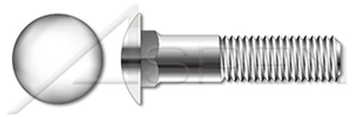 M16-2.0 X 90mm DIN 603 / ISO 8677, Metric, Carriage Bolts, Round Head, Square Neck, A2 Stainless Steel