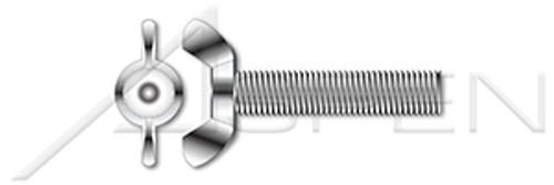 M8-1.25 X 16mm DIN 316, Metric, Wing Screws, Full Thread, A2 Stainless Steel