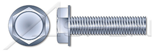 M5-0.8 X 25mm DIN 7500 Type D, Metric, Thread Rolling Screws, Hex Indented Washer Head, Steel, Zinc Plated