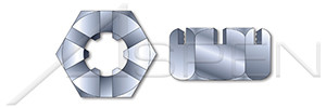 M20-2.5 DIN 935 / ISO 7035, Metric, Slotted Castle Nuts, Steel, Zinc Plated