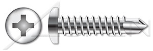 M3.9 X 13mm DIN 7504 Type M, Metric, Self-Drilling Screws, Pan Phillips Drive, A2 Stainless Steel