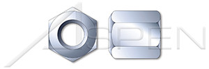 M24-3.0 DIN 6330, Metric, Hex High Nuts, Length 1.5 X Diameter, Class 6 Steel, Zinc Plated