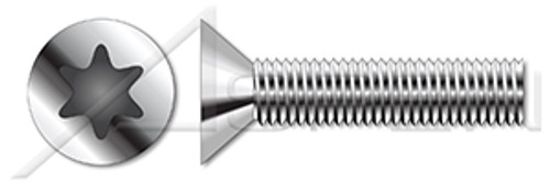 M4-0.7 X 20mm DIN 7500 Type ME, Metric, Thread Rolling Screws, Flat Head 6-Lobe Drive, A2 Stainless Steel