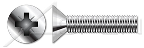 M2.5-0.45 X 10mm DIN 7500 Type ME, Metric, Thread Rolling Screws, Flat Pozidriv Alternative Drive, A2 Stainless Steel