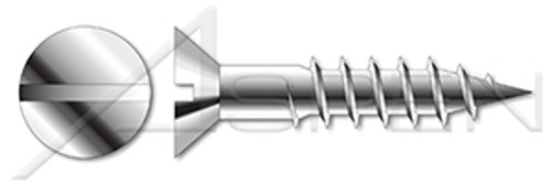 M5 X 75mm DIN 97, Metric, Wood Screws, Flat Slot Drive, A2 Stainless Steel