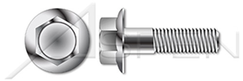 M10-1.5 X 30mm DIN 6921, Metric, Flange Bolts, Hex Indented Head, Full Thread, A4 Stainless Steel