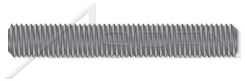 1/2"-13 X 2-1/4" B7 Studs, Full Thread, Grade B7 Alloy Steel, Alloy Steel, Plain