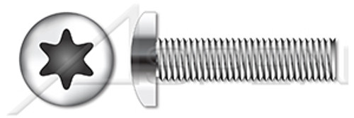 M6-1.0 X 14mm ISO 14583, Metric, Machine Screws, Pan 6-Lobe Drive, Full Thread, A2 Stainless Steel