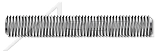 M2.5-0.45 X 1m DIN 976-1, Metric, Studs, Full Thread, A4 Stainless Steel