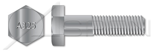 1"-8 X 2-1/2" Heavy Structural Hex Bolts, Coarse Thread, Hot Dip Galvanized