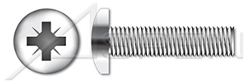 M5-0.8 X 60mm DIN 7985A / ISO 7045, Metric, Machine Screws, Pan Pozidriv Alternative Drive, Full Thread, A2 Stainless Steel