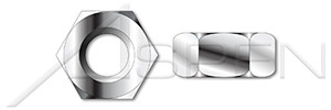 M5-0.8 DIN 934 / ISO 4032, Metric, Hex Finished Nuts, AISI 316Ti Stainless Steel