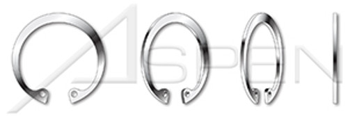 M120 DIN 472, Metric, Internal Retaining Rings, AISI 301 Stainless Steel