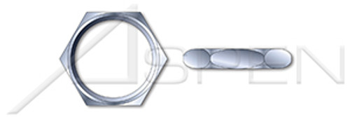 3/8"-32, THK=3/32", A/F=1/2" Panel Nuts, Steel, Zinc Plated
