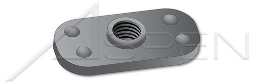 1/2"-13 Tab Type Weld Nuts, Multi Projections, Center Hole, C1006-C1010 Steel