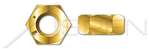 3/4"-16 Hex Finished Nuts, Grade 8 Steel, Yellow Zinc