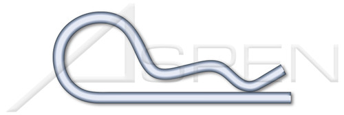 0.032" X 7/16" Bridge Pins, Zinc Plated Steel