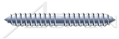 5/16" X 3-1/2" Dowel Screws, Steel, Zinc Plated