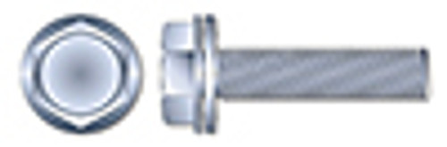#10-32 X 3/8" SEMS Machine Screws with Internal Tooth Lock Washer, Indented Hex Washer Head, Steel, Zinc Plated and Baked