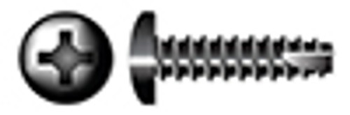 #10 X 5/8" Type 25 Thread Cutting Screws, Pan Head with Phillips Drive, Steel, Black Oxide and Oil