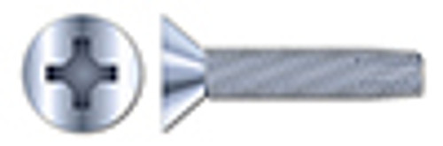 #10-24 X 1-1/2" Type F Thread Cutting Screws, Flat Countersunk Head with Phillips Drive, Zinc Plated Steel